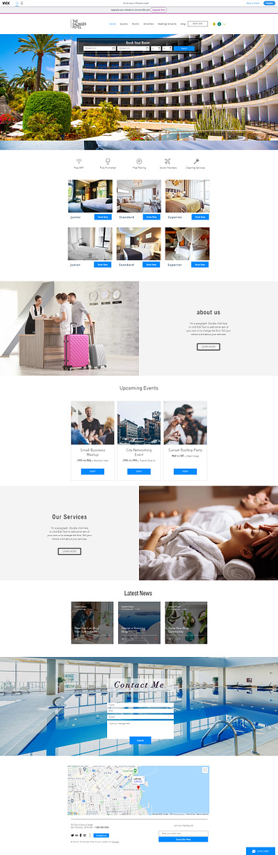 Wix Hotel Booking Website Design hotel booking hotel booking website logistics website