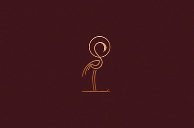 ▲ Flamingo art branding design flamingo graphic design logo