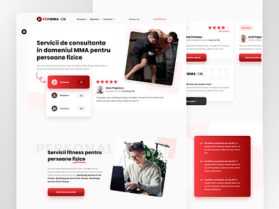 MMA Nieche Landing Page adobe xd business clean design clients figma graphic design marketing mockup design personal saas service ui web design webflow website wordpress