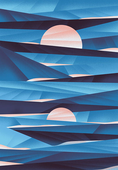 La mer abstract design illustration