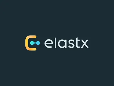 Elastx Logotype brand branding dark gradient icon logo logotype workmark