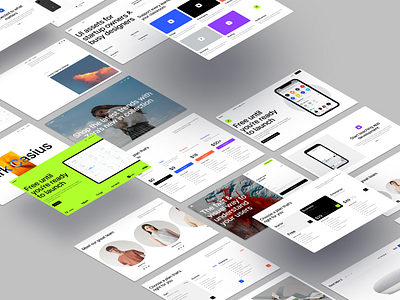 Laurent UI kit 🌿 application craftwork design illustration landing laurent page product ui uxui vector web website