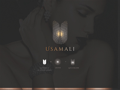 USAMALI design illustrator jewelry logo minimal shine vector