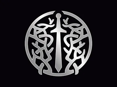 Sword Ornamental Logo decorative