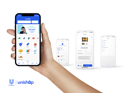 Unilever - Unishop Mobil App color cta e commerce shop shopping tabbar unilever