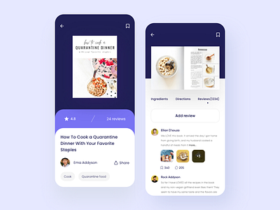 Cook Book App app app ui cookbook cooking design food healthy iphonex minimal mobile product design recipes trending ui uidesign userexperiencedesign userinterface uxui