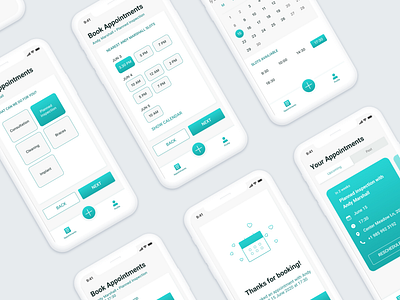 Medical booking application c medical app ui ux