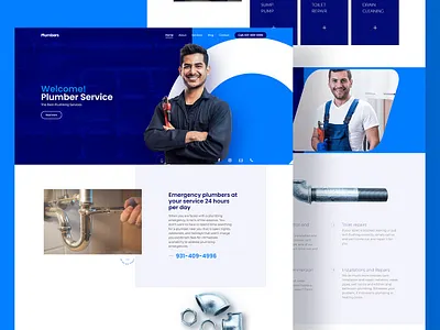 Plumber Website design uidesign uxdesign website website design