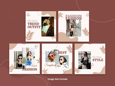 Fashion Social Media Post design feed graphic design instagram instagramfeed photoshop template