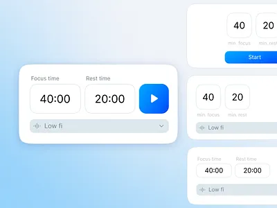 Chrome Extension - Timer Exploration animation app chrome design extension ios minimal ui ux