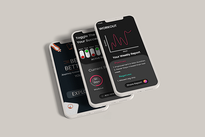 BeBetter- Essentials Alarm + Streak counter and Statistics app design fitness graphic design illustration logo mobile application mockup ui vector workout