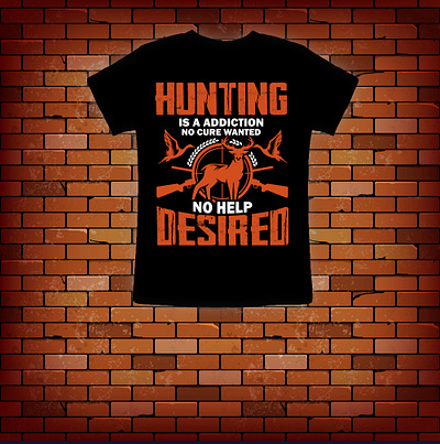 HUNTING T - SHIRT custom custom t shirt design hunting illustration logo shirt t shirt tee typography