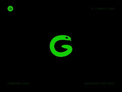 G + Snake Logo branding design flat g monogram geometry icon logo minimal snake snake logo vector