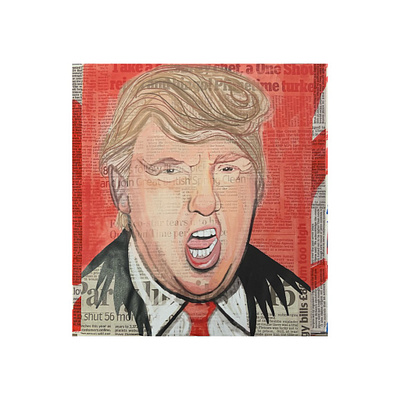 Artist Research 2 - (2/4) a level art artist collage covid 19 digital donald trump fine art politics sketchbook trump