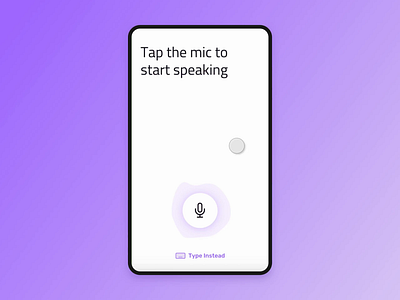 Expense Tracker - Log Expenses - Voice 2021 trend expense tracker log expenses minimal mobile motion mobile ui mobile ui design motion graphics speech ui ui animation ui motion voice voice design voice ui