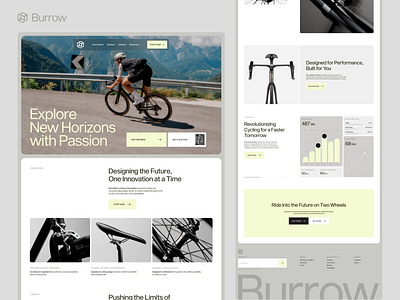 Bicycle Landing page bicycle bikes cycling eco bike eco friendly ecom ecommerce landing landing page online store product ride shopify sport startup store web design webdesign website wheels