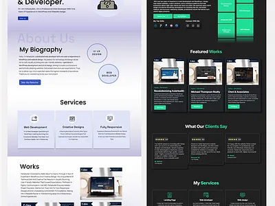 Presenting my portfolio before vs. after redesign. branding ui