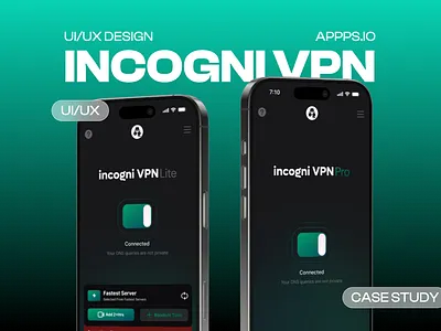 Incogni VPN | VPN Application Case Study animation branding case design graphic design illustration logo typography ui ux vector vpn