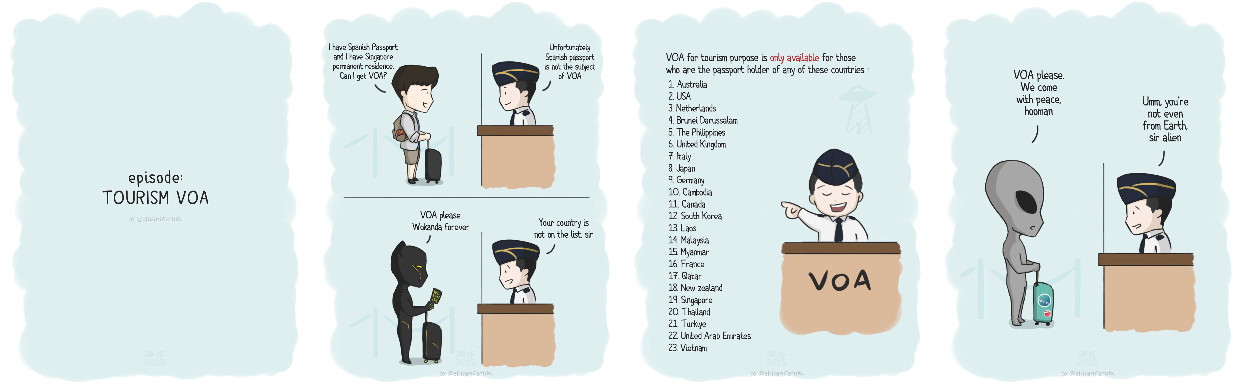 COMIC - Officer, Regulation, Government airport comic custom funny government immigration officer regulation short strip