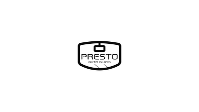 Presto Auto Glass Logo Animation after effects animation auto branding car design graphic design icon illustration logo logo animation morphing motion motion graphics