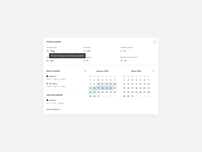 Analytics – Human Panel app analytics app calendar hr modal product design ui ux