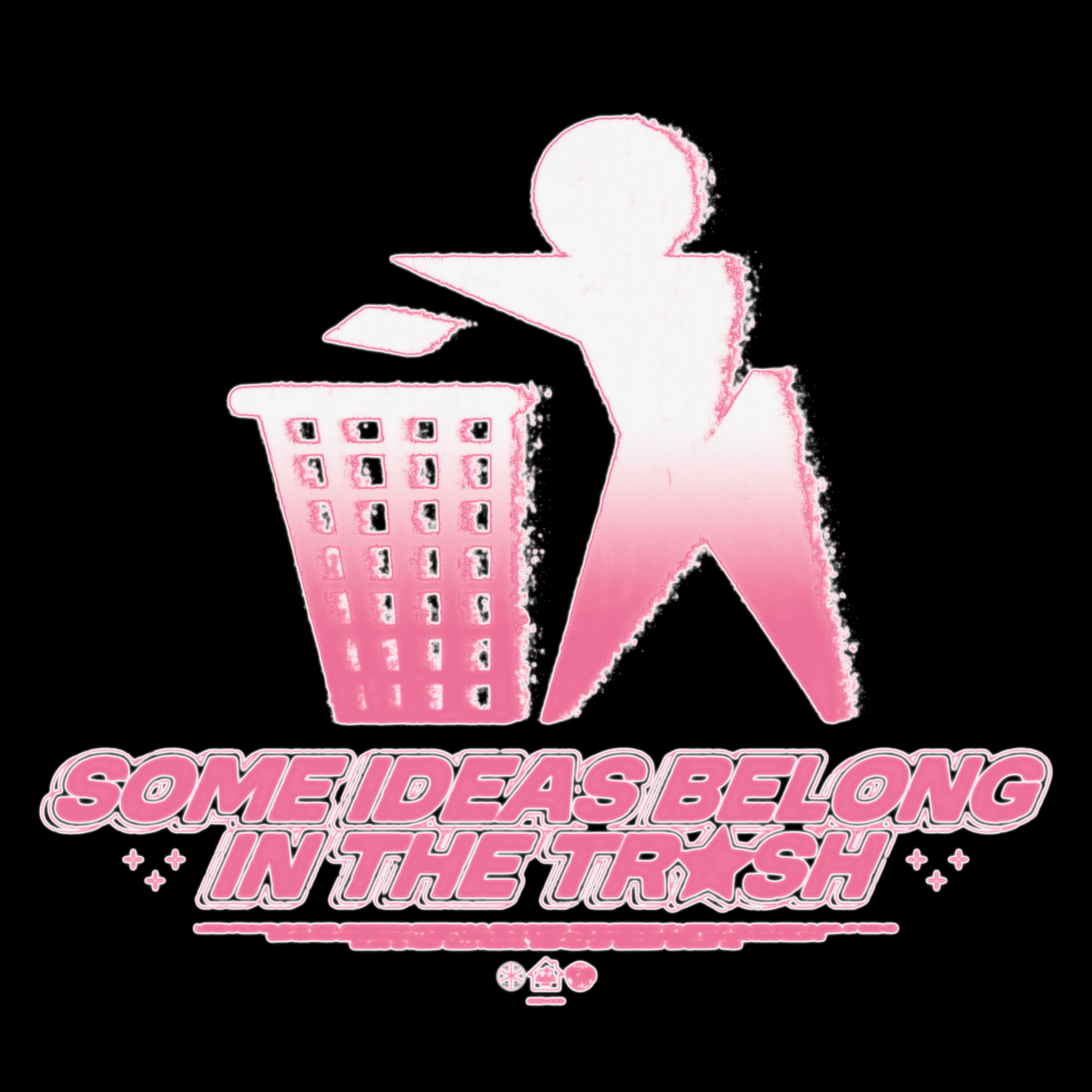 TRASH LOGO PRINT FOR T-SHIRT blurred branding design graphic design grunge logo print streetwear t shirt trash