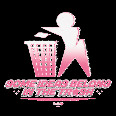 TRASH LOGO PRINT FOR T-SHIRT blurred branding design graphic design grunge logo print streetwear t shirt trash