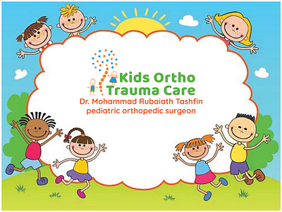 Pediatric orthopedic logo branding child bone logo dr. mohammad rubaiath tashfin kids bone logo kids hospital logo kids spine logo kidsorthopedic surgery logo paediatric orthopaedic logo pediatric ortho logo pediatric orthotic specialists trauma clinic logo