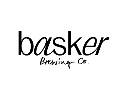 Basker Brewery brand branding hand identity lettering logo logotype typeface wordmark