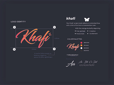 KHAFI branding design illustrator logo minimal vector