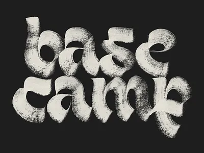 Basecamp brush brushcalligraphy calligraphy flatbrush letter script type typography