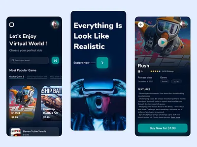 VR Experience App android app app ar vr arvr clean clean ui design ios app ui ui design uidesign ux ux design vr vr app vr ar vrar