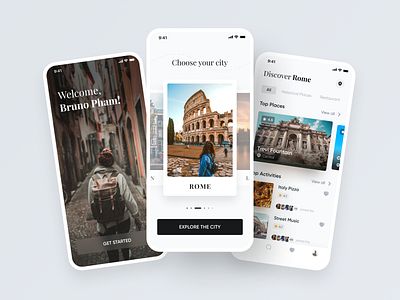 UI Concept - Travel Mobile App clean design design elegant minimal mobile app mobile app design travel travel app ui ui concept ui design ux uxui