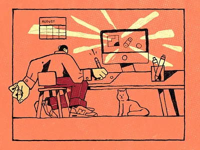 Vacation time! character character design energy gif health holiday illustration inspiration procreate ipad pro zajno