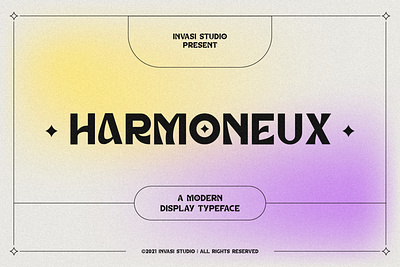 Harmoneux | Modern Display Font advertising branding classy display display font elegant fashion font fonts lettering logo luxury magazine minimalist modern sans serif serif stylish typeface unique