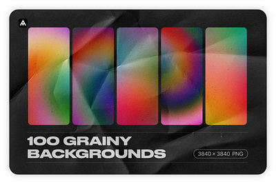 Grainy Backgrounds - 100 Retro Gradients Pack abstract artistic aura background blur blurry colorful cover design digital distorted download funky gradient grain graphic graphics holographi iridescent multicolor