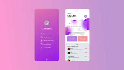 Payment wallet phone app design concept app apps bank money payment paypal ui ux wallet web website websites