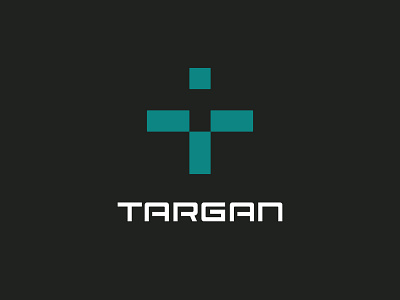 Targan Logo: Stacked Combination abstract brand brand identity branding crosshairs design identity life sciences logo logodesign spauldingbrand target targeting