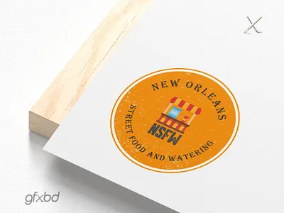 Street food logo graphic design logo typography vector