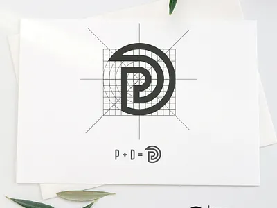 P + D Logo Design branding design graphicdesign graphicever icon illustration logo minimal ui vector