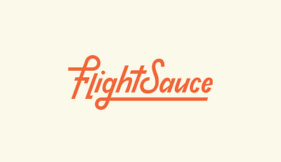 Flight Sauce Disc Golf Brand Logo brand branding custom type disc golf identity logo logo design type design typography wordmark