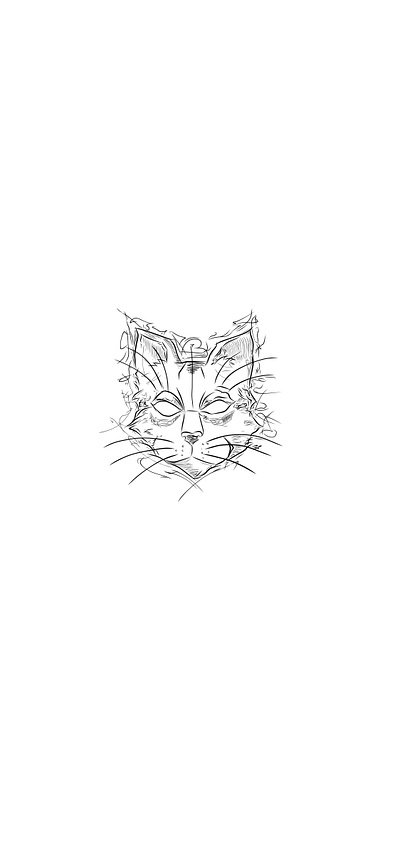 Cat Illustration adobe adobe fresco design drawing graphic design illustration sketching vector