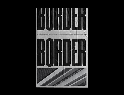 Border black branding design graphic design minimalism poster typography white