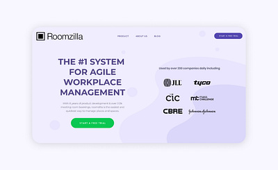 Roomzilla Landing page design graphic design international landing modern page reservation shot simple ui ux website