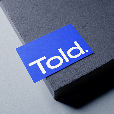 Told Studio branding design graphic design logo print typography