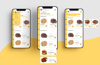 Food delivery app adobe photoshop adobe xd design graphic design high fidelity design interface mockup prototype ui user research ux wireframes