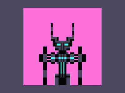 Robot#Fantasy abstract art avatar crypto flat geometric illustration nft robot shape