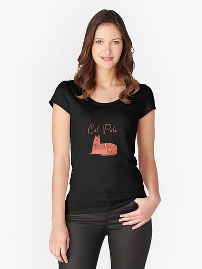 Cate Pate T-Shirt Design feline