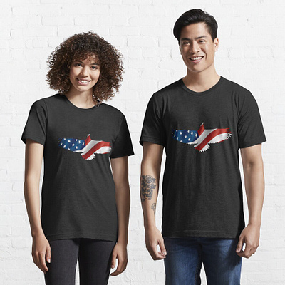 American Eagle Design american flag land of the free power usa