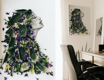 Wild Woman Floral Print colourful earthy empower floral flowers illustration illustrator mystic photoshop sketch vibrant woman